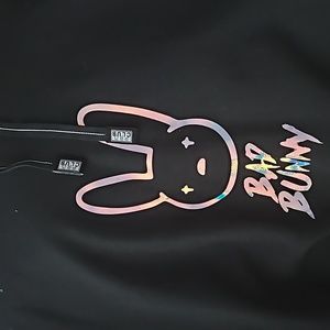 Black Bad Bunny Hoodie Pro Club Brand XL